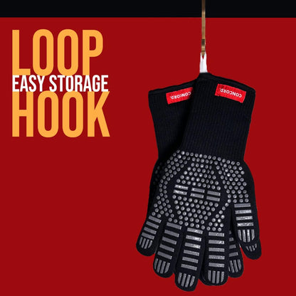 Heat Proof Grilling Gloves. Great for Turkey Frying, Grilling, BBQ, Baking, Cooking. up to 1500 Degrees F.