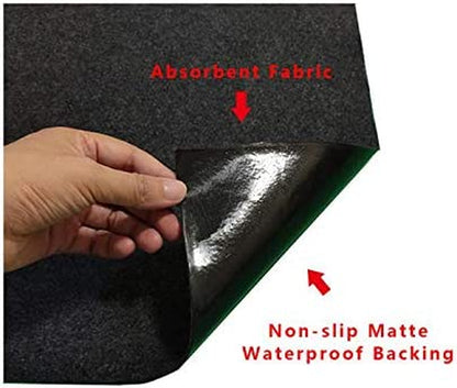 Under the Grill Protective Deck and Patio Mat, 36 X 72 Inches, Use This Absorbent Grill Pad Floor Mat for Your BBQ Grilling Gear Gas Electric Grill without Grease Splatter and Other Messes