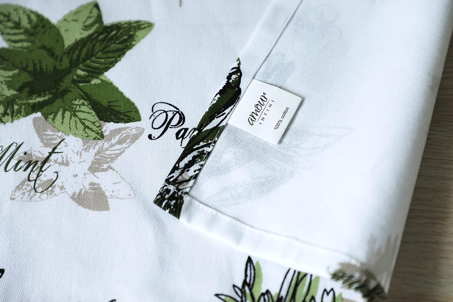 Herb Garden Apron | 27.5 X 33 Inches | 100% Natural Cotton | Womens Apron for Cooking, Baking, Gardening | Convenient Pockets and Adjustable Strap at Neck & Waist Ties