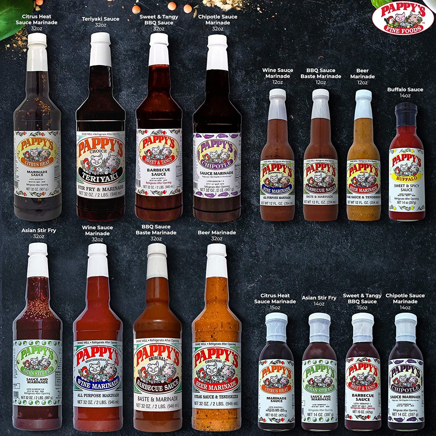 Pappy'S Choice Seasonings - Original. Perfect for Bbq and Smoked Brisket, Steak, Beef, Chicken, Fajita, Hogs, Rib, Seafood, Bagel, Popcorn, Jerk, Pizza and More.