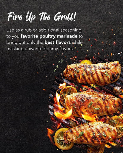 Chicken BBQ Spicy Rubs 4.93 OZ + Chicken BBQ Mild Rubs 7.05 OZ + Multi Purpose BBQ Spicy Rubs 5.64 OZ + Multi Purpose BBQ Rubs 5.64 OZ