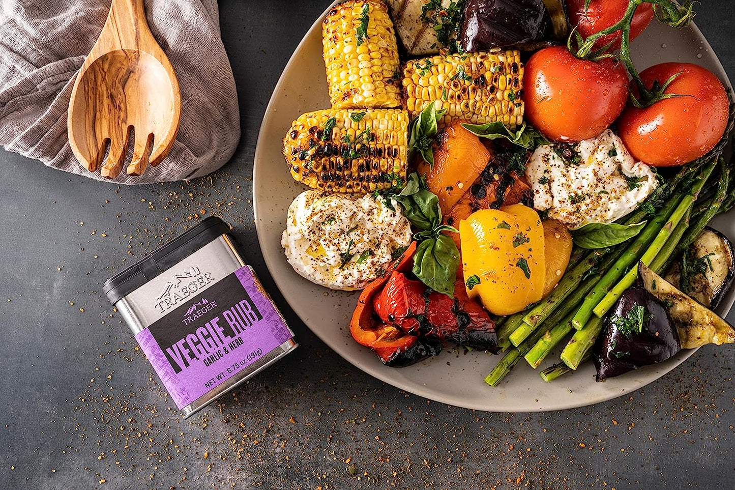 Traeger Grills SPC182 Veggie Rub with Garlic & Herb Light Pink Label 6.75 Ounce (Pack of 1)