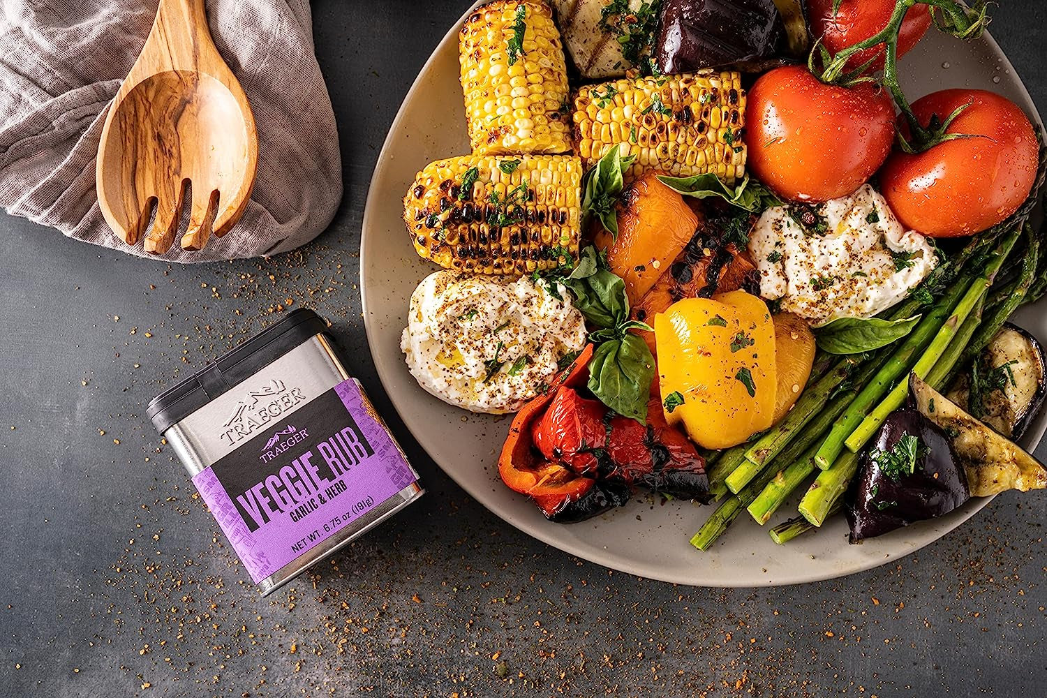 Traeger Grills SPC182 Veggie Rub with Garlic & Herb Light Pink Label 6.75 Ounce (Pack of 1)