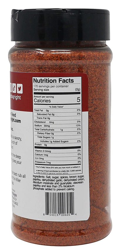 Killer Hogs HOT BBQ Rub | Championship Grill Seasoning for Beef, Steak, Burgers, Pork, and Chicken | 12 Ounces