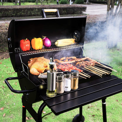 Charcoal Grill, Portable Barbecue Grill Tools for Outdoor Grilling Cooking Camping Hiking Picnics Tailgating Backpacking Party 31.1''X17.9''X 9''