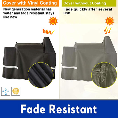 Grill Cover for Pit Boss 820 Deluxe, 820 Pro, 850 Pro Series Wood Smoker Pellet Grills Accessories, Cover for Pit Boss 820D, 820FB, 820PB, 820SP, 820SC, Heavy Duty Fabric Barbecue Grill Cover