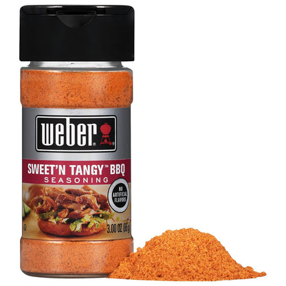 Weber Sweet'N Tangy BBQ Seasoning, 3 Ounce Shaker