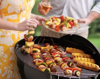 FWG904 Stainless Steel Flexible Grilling Skewer, Set of 2, 31-Inches, Metallic