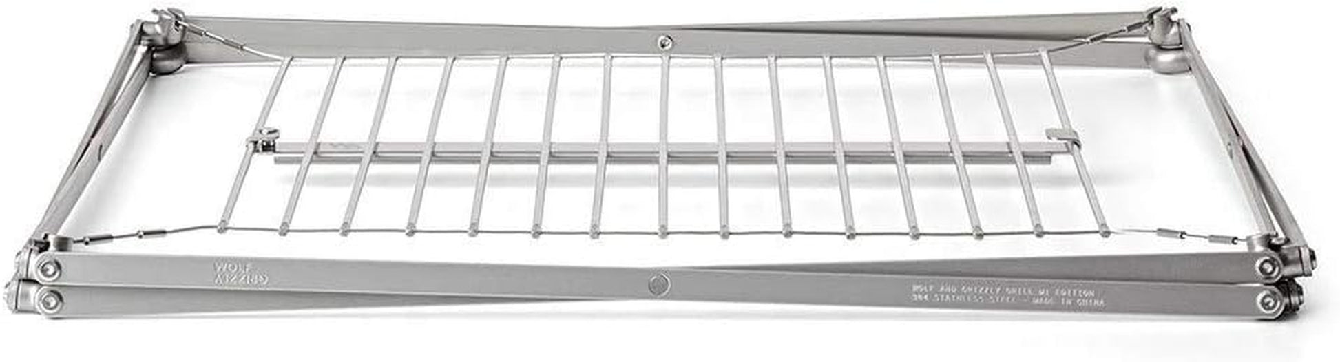 Wolf and Grizzly Grill + Fire Set | Camping Grill for Backpacking, Camping and Bushcraft | the Perfect Compact, Folding Grill for Your Next Adventure | Camping Grill Grate over Fire/Campfire Grill…