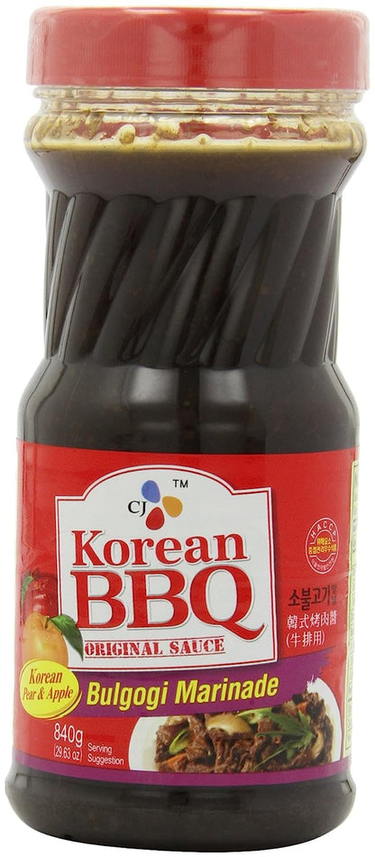 CJ Korean BBQ Sauce, Hot & Spicy (Chicken & Pork), 29.63-Ounce Bottles (Pack of 4)