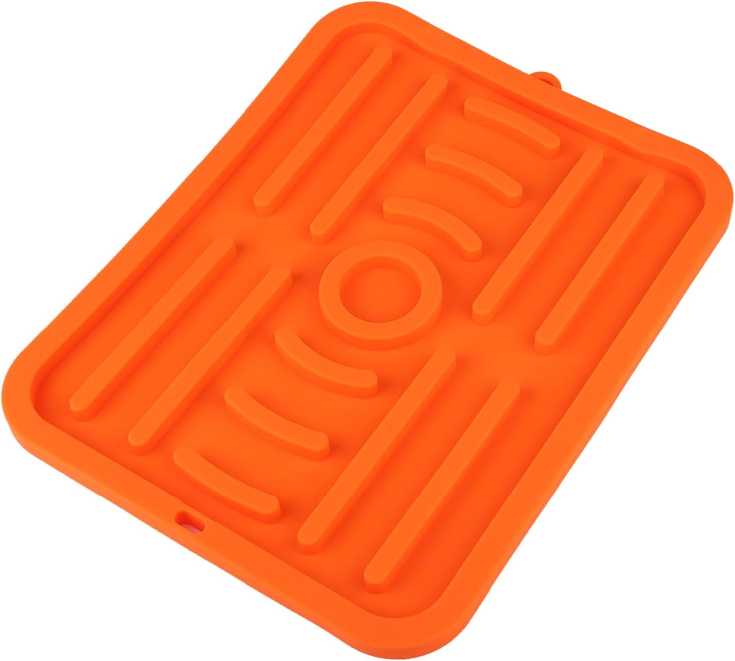 Silicone Griddle Spatula Mat, 14.3X11 Inch Slip Preventing Heat Resistant Silicone BBQ Tool Mat Grill Utensil Holder Serving Spoon Drip Pad for Kitchens & Stoves & Grills Countertops