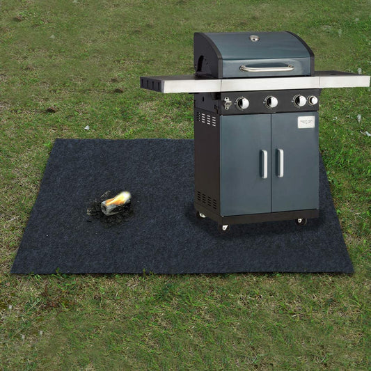 Under the Grill Gear Flame Retardant Mats,Barbecue Grilling,Absorbing Oil Pads,Reusable Durable Washable Floor Mat Protect Decks ,Patios, Grease Splatter,Messes (Grill Mats:37.4Inches X 40Inches)