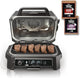 OG850 Woodfire Pro XL Outdoor Grill & Smoker with Built-In Thermometer, 4-In-1 Master Grill, BBQ Smoker, Outdoor Air Fryer, Bake, Portable, Electric, Blue