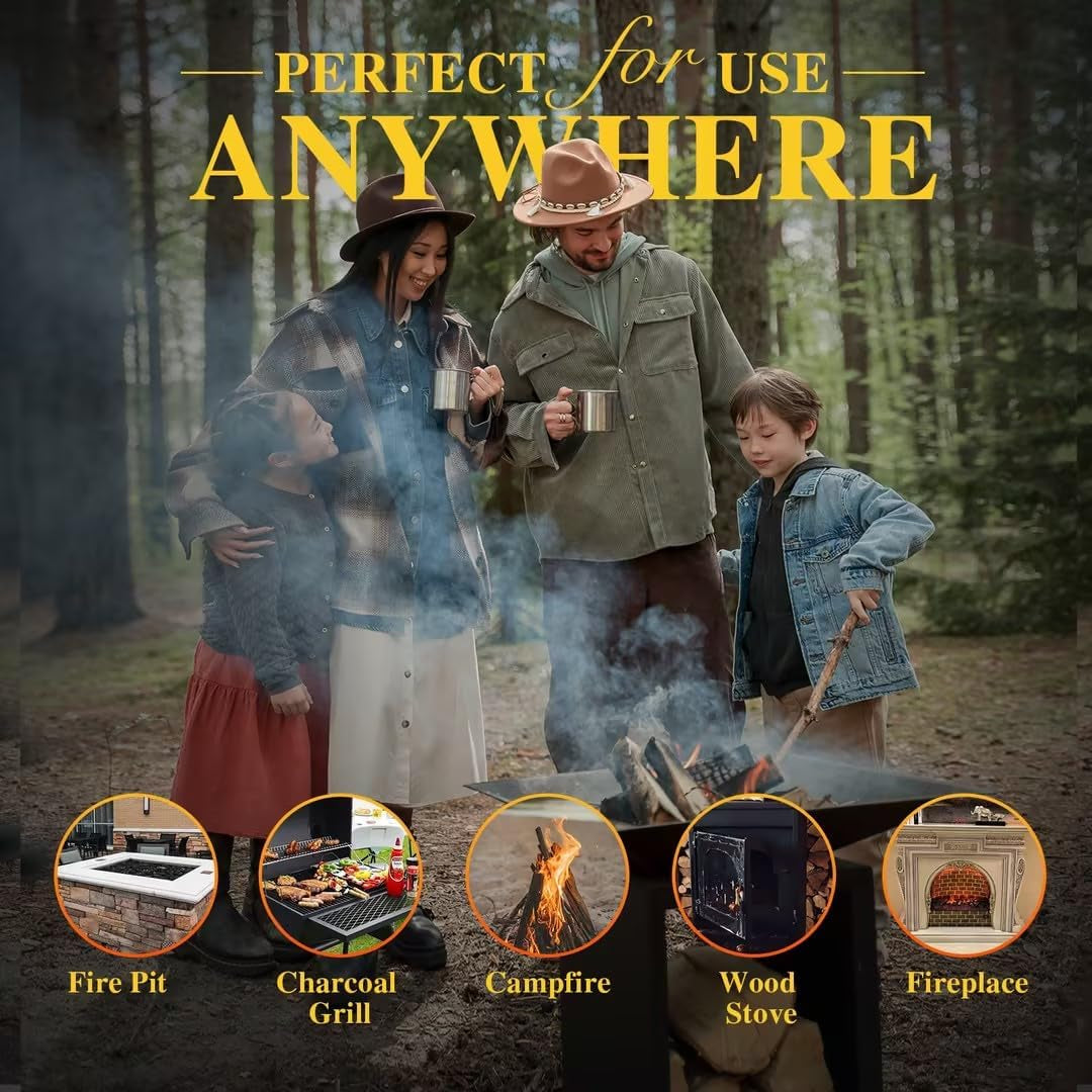 Fire Pit Starters for Solo Stove Mesa, 60 Count Fireplace Starter Great Accessories Tool for Grilling Camping Cooking Campfires and BBQ Light Fire Wood Charcoal and Sticks