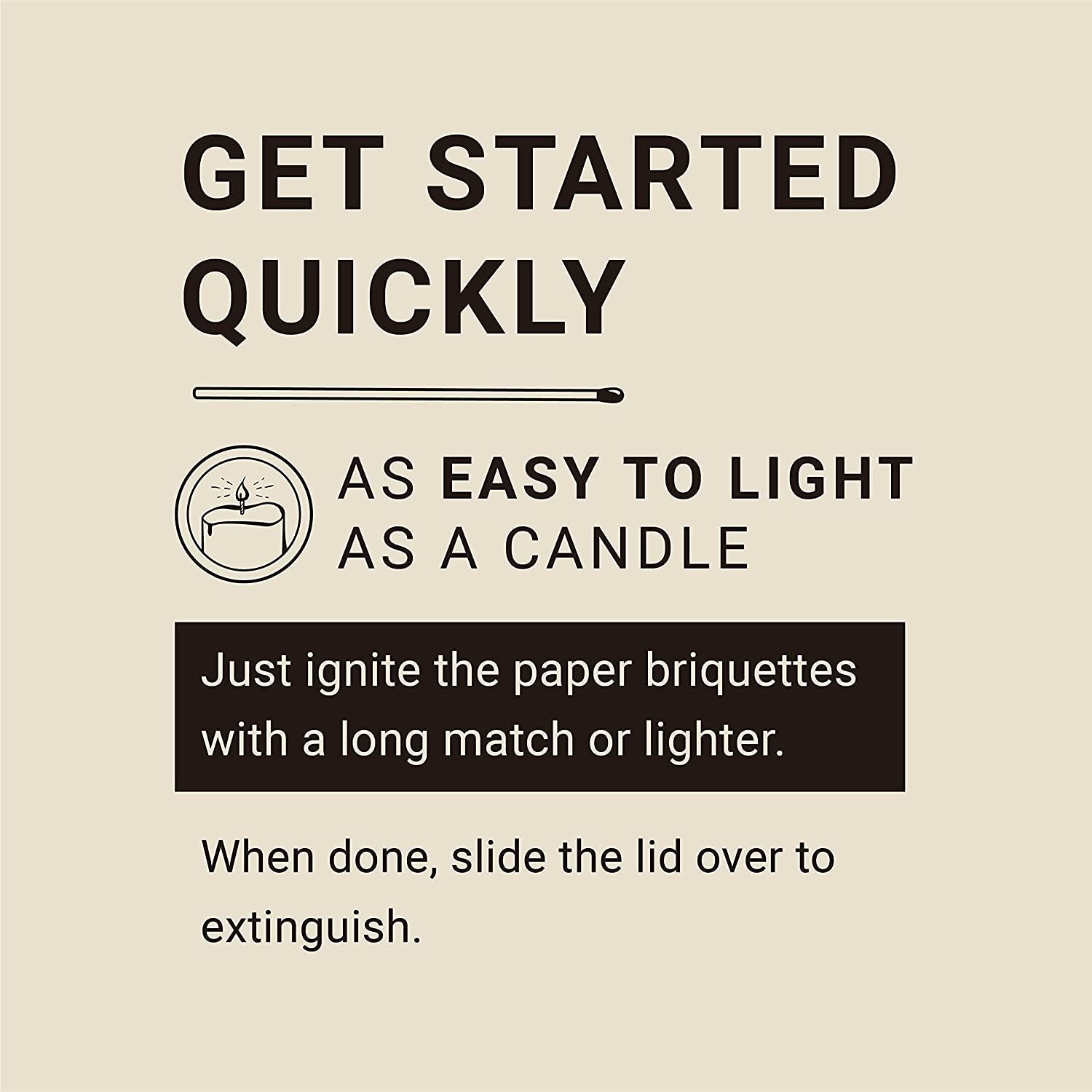 Radiate Portable Campfire: the Go-Anywhere Outdoor Fire Pit - Portable and Convenient - 3 Hours of Warmth and Burn Time - Great for Camping, Picnics, and More - Made in the USA