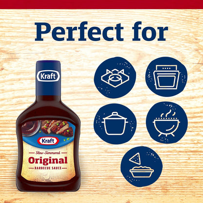 Kraft Original Slow-Simmered BBQ Barbecue Sauce (18 Oz Bottle)