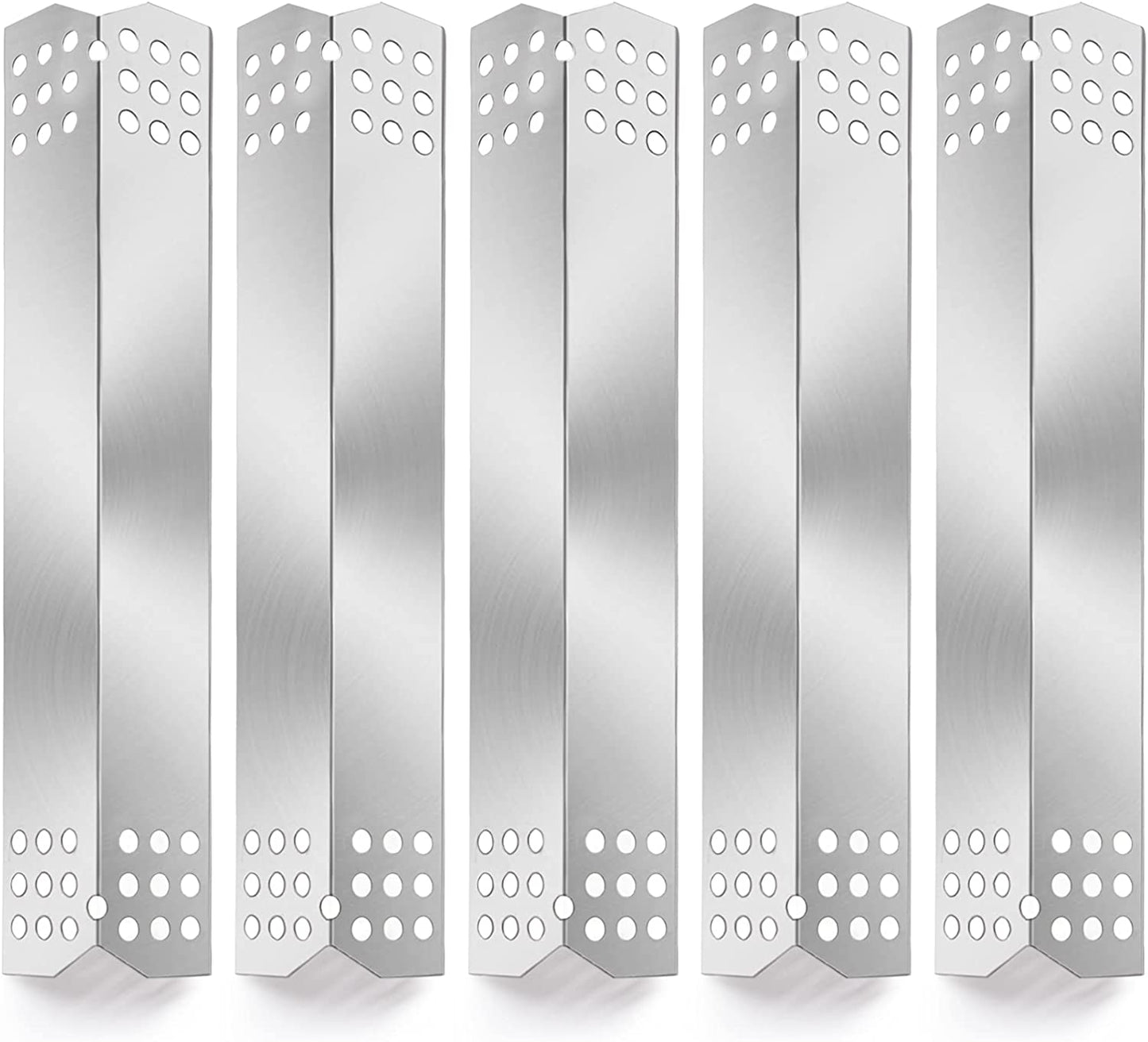 Replacement Parts for Nexgrill 720-0882A 720-0896 720-0830H 720-0783E, Grill Master 720-0697 720-0737, Set of 5 Stainless Steel Flame Tamer Parts for Nexgrill 720-0882A 5 Burner Grill