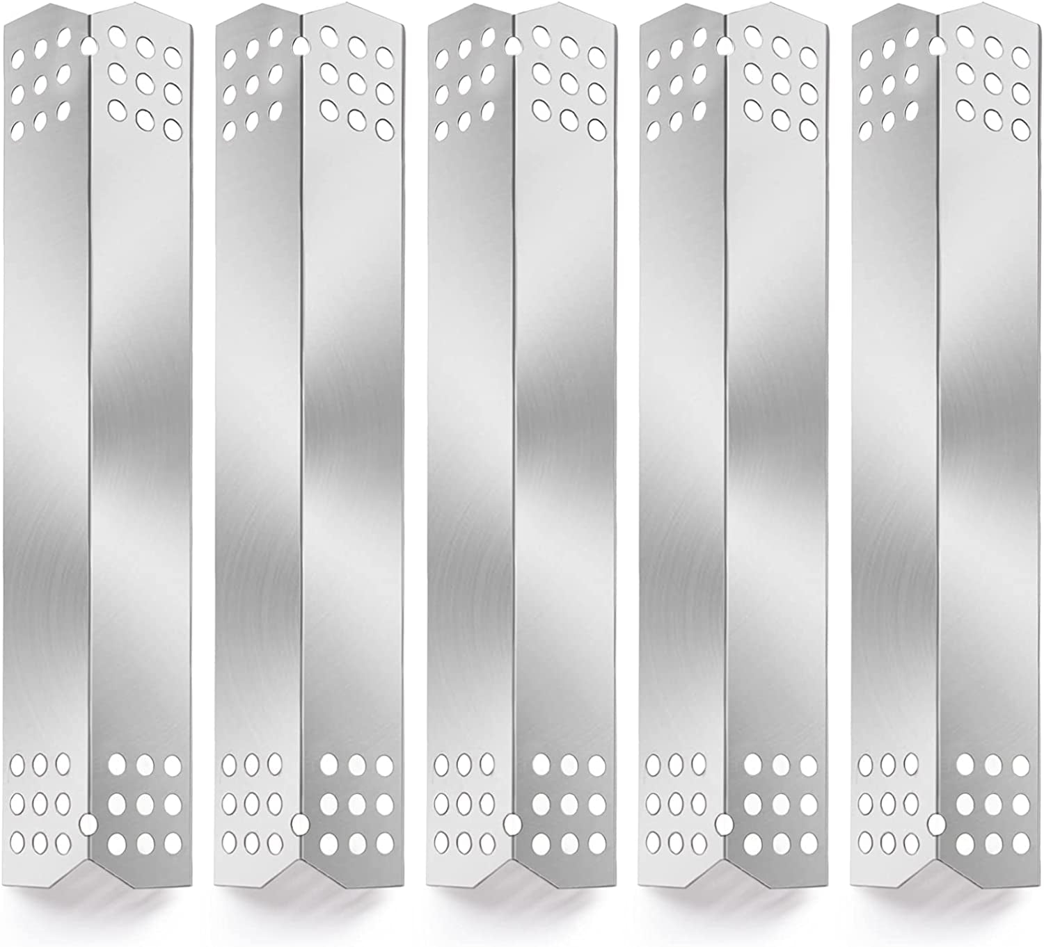 Replacement Parts for Nexgrill 720-0882A 720-0896 720-0830H 720-0783E, Grill Master 720-0697 720-0737, Set of 5 Stainless Steel Flame Tamer Parts for Nexgrill 720-0882A 5 Burner Grill