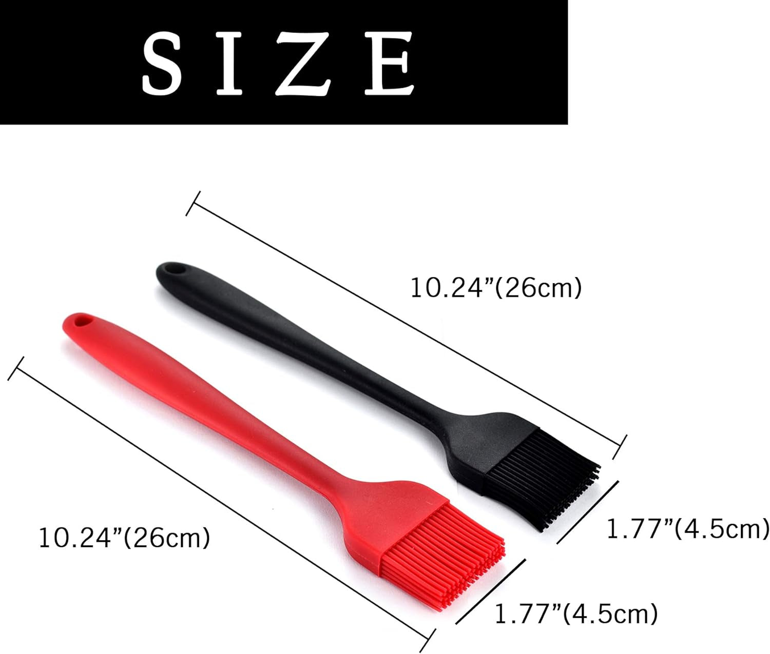 2 in 1 Silicone Basting Brush Spatula, Food Grade Spread Oil Brush, Heat Resistant BBQ Brush Pastry Spatula for Baking