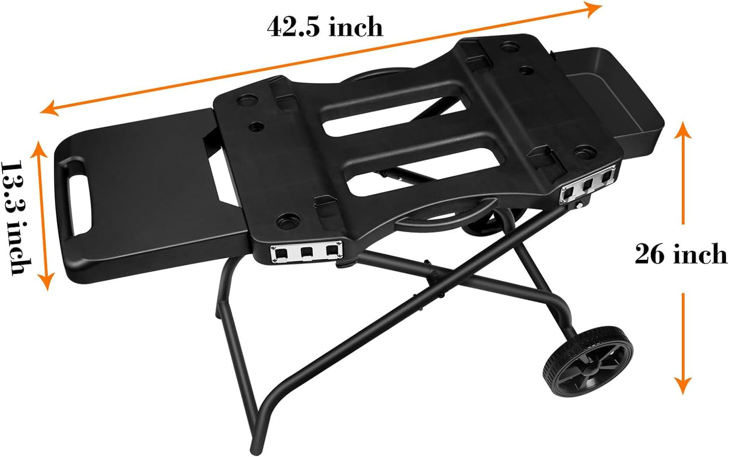 Grill Stand for Ninja Woodfire Grill,Grill Cart,Collapsible Outdoor Grill Stand Fit for Ninja Woodfire Outdoor Grill(Ninja Og701),Traeger Ranger,Pit Boss 10697,10724,22" Blackstone Griddle