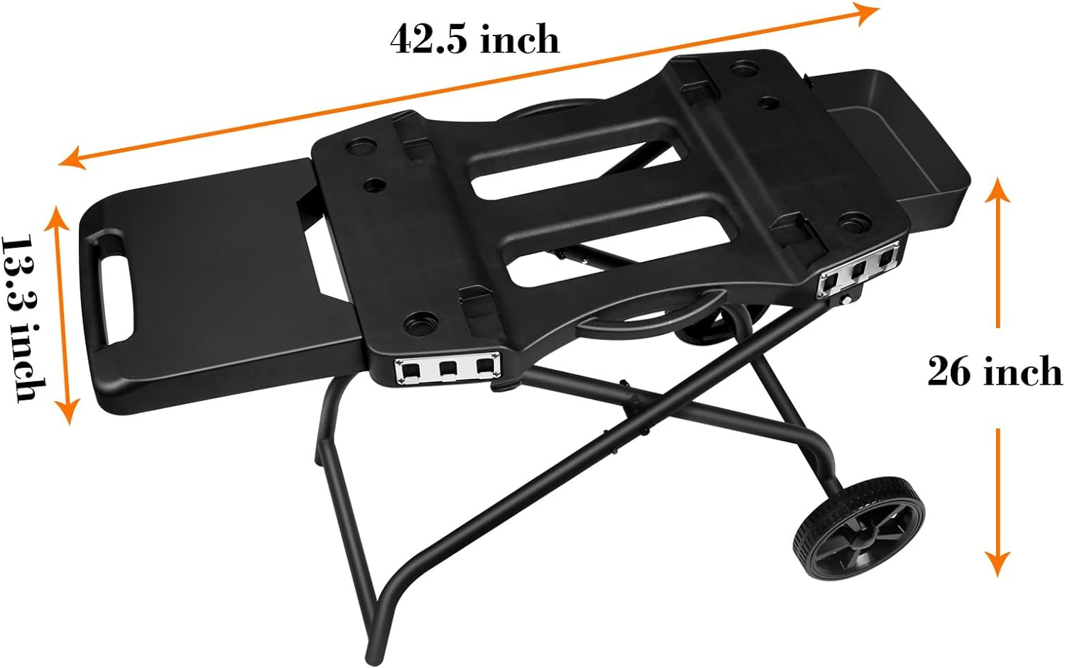 Grill Stand for Ninja Woodfire Grill,Grill Cart,Collapsible Outdoor Grill Stand Fit for Ninja Woodfire Outdoor Grill(Ninja Og701),Traeger Ranger,Pit Boss 10697,10724,22" Blackstone Griddle