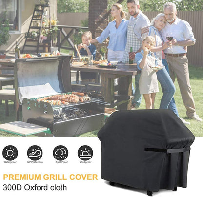 LBTING Grill Cover, 40-Inch Heavy Duty 300D Oxford Waterproof Windproof UV Resistant BBQ Gas Grill Cover for Outdoor Barbecue Fit Most Brands Weber, Brinkmann, Char Broil, Holland