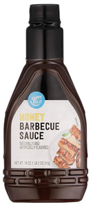 Amazon Brand - Happy Belly Honey BBQ Sauce, Brown, 18 Oz, 1.12 Pound (Pack of 1)