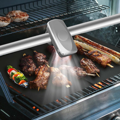 Grill Lighting Rechargeable Barbecue Lighting for Outdoor Grilling, Strong Light, Featuring Two Lamp Beads