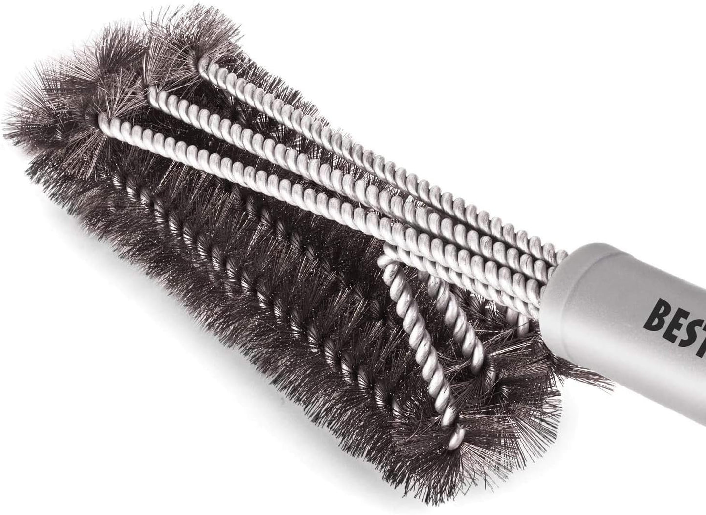 BBQ Grill Brush Stainless Steel 18" Barbecue Cleaning Brush W/Wire Bristles & Soft Comfortable Handle - Perfect Cleaner & Scraper for Grill Cooking Grates