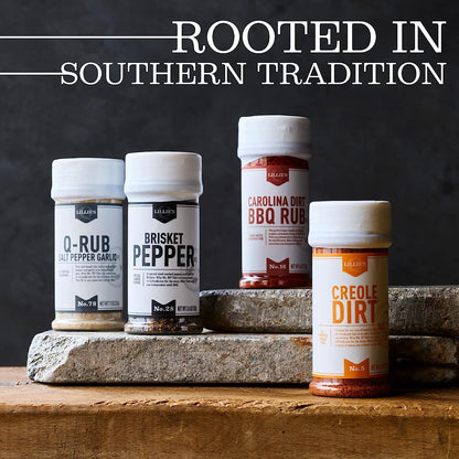 Lillie’S Q - Brisket Pepper BBQ Rub, Cracked Pepper BBQ Rub, Traditional Texas-Style Brisket Barbeque Rub, Large Pepper Grind Size, Perfect Barbeque Seasoning for Brisket, Beef, & Lamb (3.6 Oz)