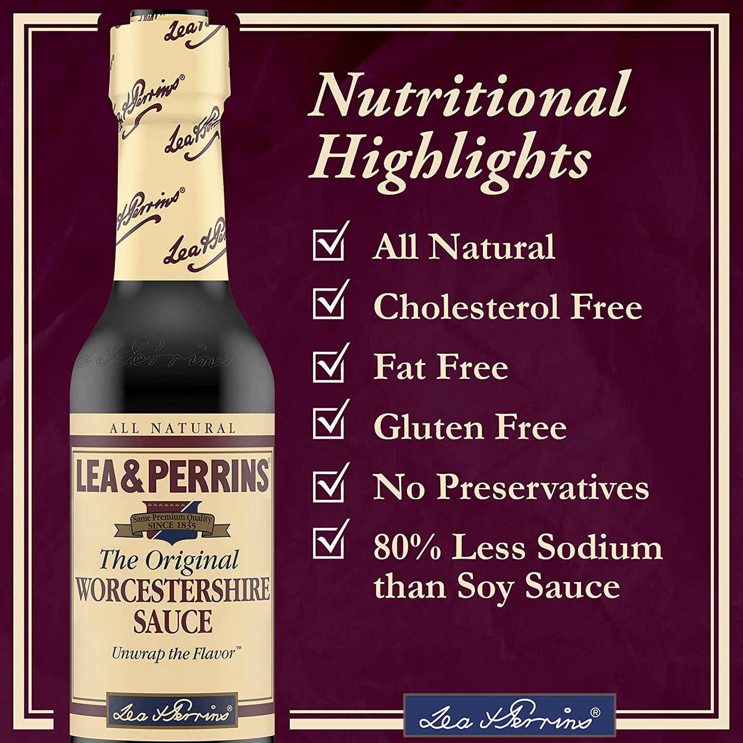 Lea & Perrins the Original Worcestershire Sauce (5 Fl Oz Bottle)