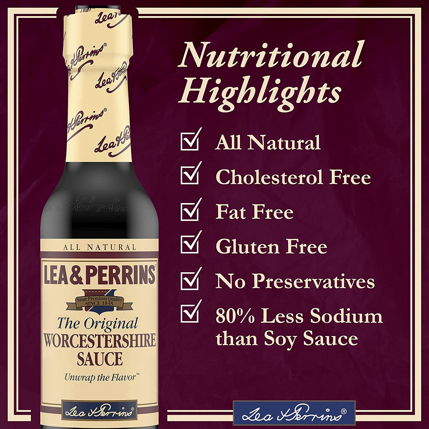 Lea & Perrins the Original Worcestershire Sauce (5 Fl Oz Bottle)
