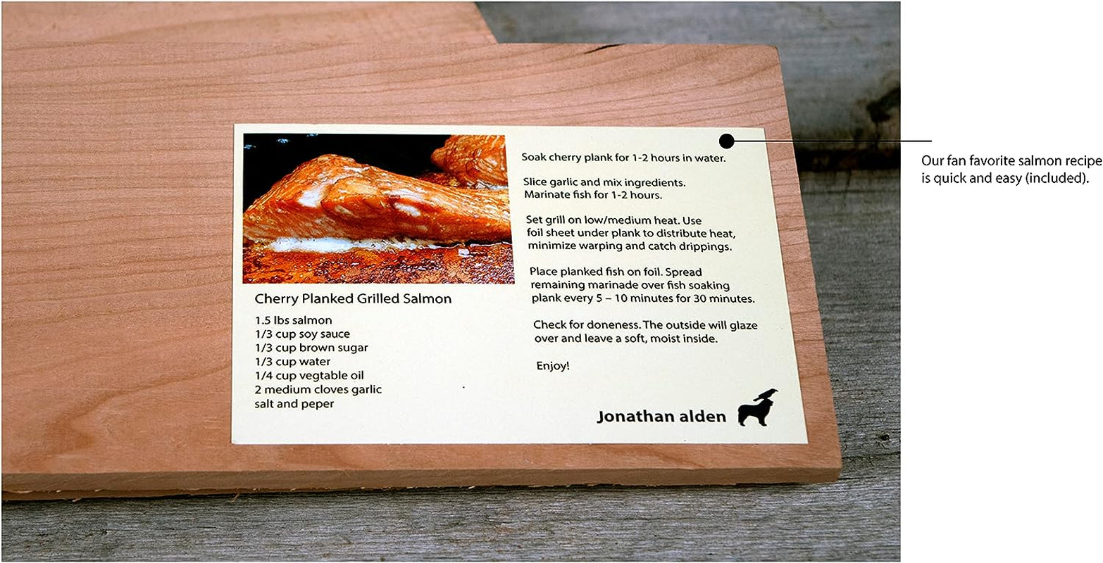 Cherry Wood Grilling Planks for the Grill or Oven (Regular)