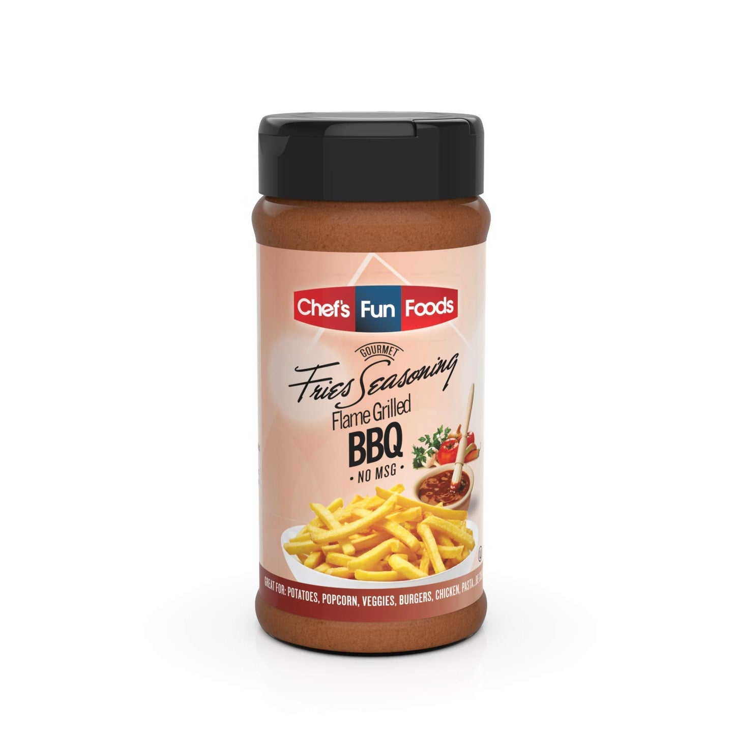 Gourmet Fries Seasonings Bottle, Flame Grilled BBQ, 9 Ounce