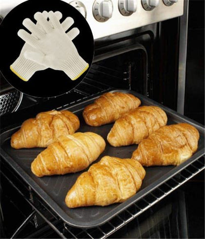 4 Pairs Oven Gloves with Fingers,Heat Resistant Gloves for Cooking,Grill Gloves,Bbq Gloves,Heat Resistant Gloves for Sublimation for Men/Women