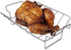 Mydracas BBQ Rib Rack for Smoking and Grilling Roast Rack 100% Stainless Steel Roast and Dual-Purpose Turkey Rack for Large Big Green Egg and Kamado Joe Etc.
