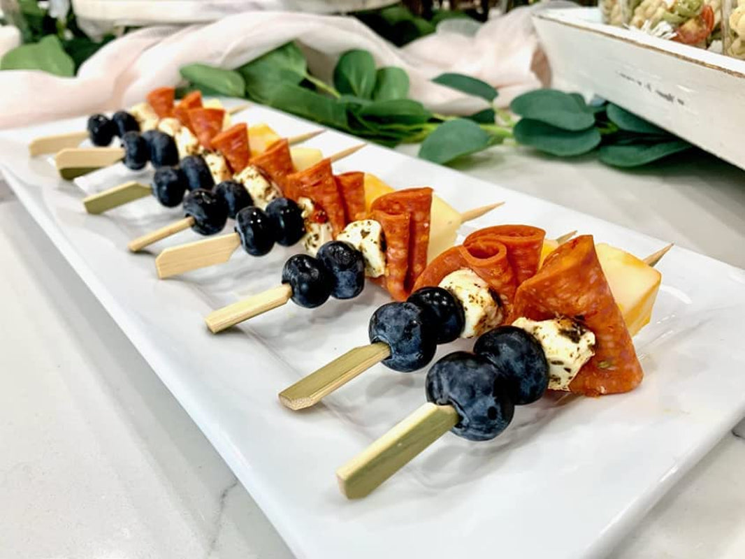 4.7 Inch (260 Pack) Bamboo Wooden Paddle Picks Skewers for Cocktail，Cocktail Picks for Drinks ，Toothpicks，Appetizers，Bbq，Fruit Kabobs，Sandwich，Barbeque Snacks.…