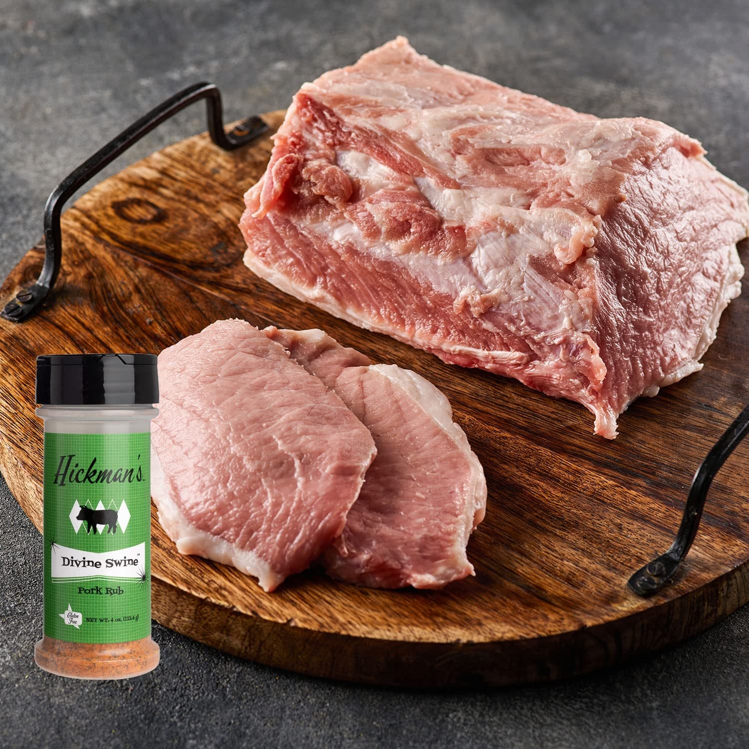 Hickman'S BBQ Divine Swine Rub - Great on Pork, Pork Chops, Pork Butt, Pork Loin and More - Gluten Free - 4 Oz