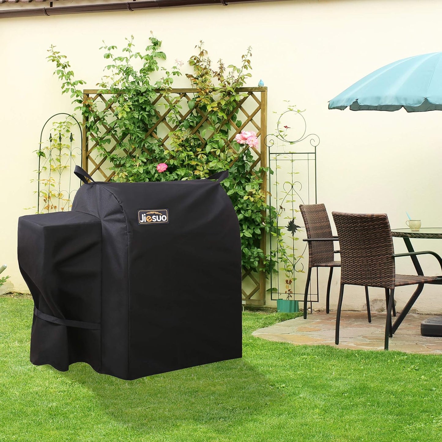 Grill Cover for Traeger 20 Series, Junior & Tailgater Grills, Heavy Duty Waterproof Wood Pellet Grill Cover, Outdoor Full Length Grill Cover