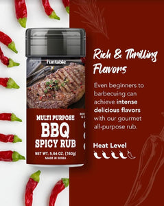 Chicken BBQ Spicy Rubs 4.93 OZ + Chicken BBQ Mild Rubs 7.05 OZ + Multi Purpose BBQ Spicy Rubs 5.64 OZ + Multi Purpose BBQ Rubs 5.64 OZ