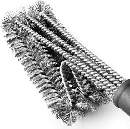 BBQ Grill Brush Stainless Steel 18" Barbecue Cleaning Brush W/Wire Bristles & Soft Comfortable Handle - Perfect Cleaner & Scraper for Grill Cooking Grates