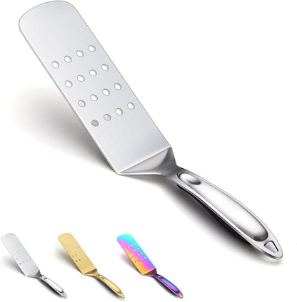 Evanda Metal Grill Spatula, Stainless Steel Barbecue Turner, Handle Heat Resistant and No Melt, Great for Outdoor BBQ, Teppanyaki, Camping