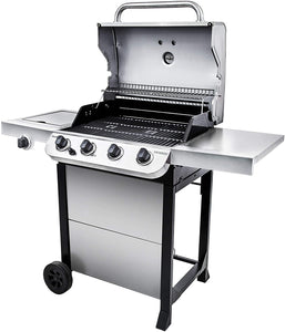 Performance Series Convective 4-Burner with Side Burner Cart Propane Gas Stainless Steel Grill - 463377319