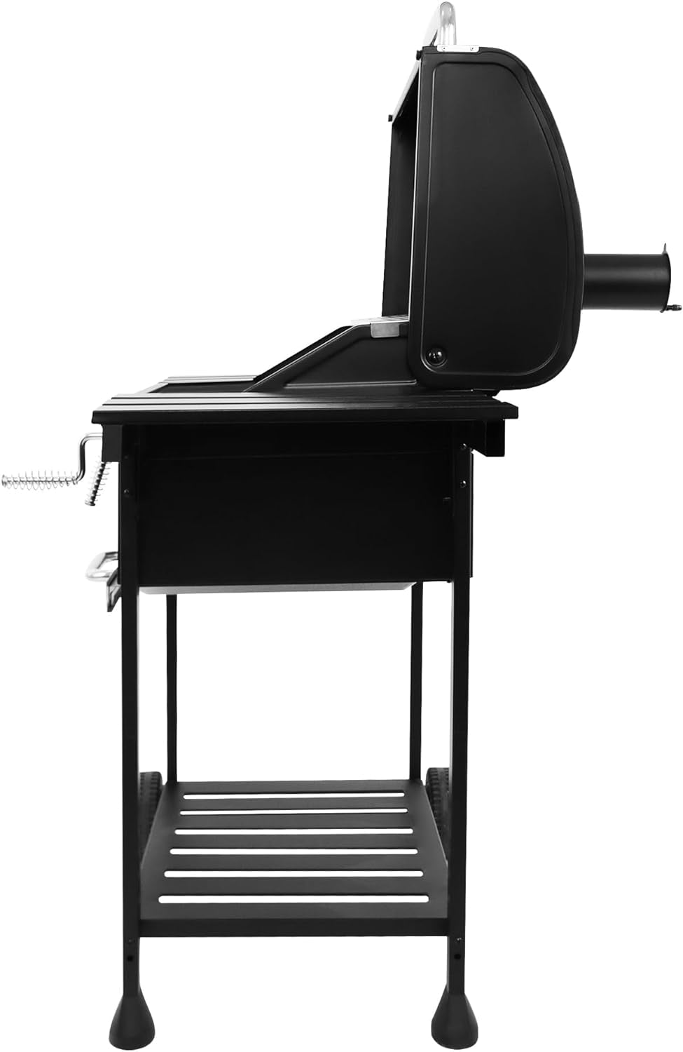 CD1824EN 24” Charcoal Grill Outdoor Smoker with Side Tables Backyard Griller Party BBQ Picnic Patio Cooking, Black