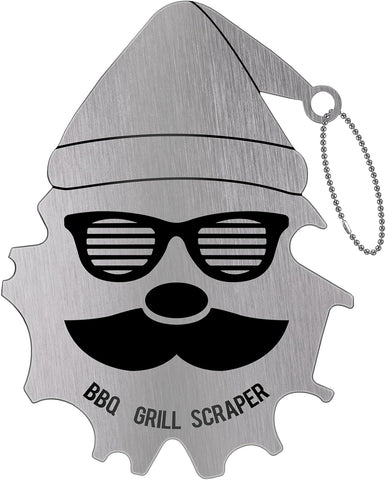 Image of BBQ Grill Scraper, Stocking Stuffers for Men, Bristle Free Safe BBQ Scraper Fits Any Grilling Grate or Smoker Cleaning Tool and Kitchen Gadgets,Ideal Gifts for Christmas Men Dad Husband