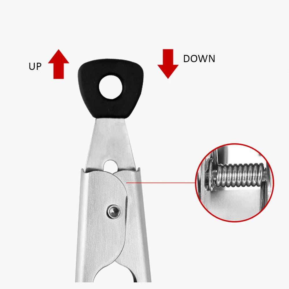 26Cm Silicone Food Tong Stainless Steel BBQ Grilling Tong Salad Cake Dessert Serving Food Tongs Barbecue Clips Kitchen Tool