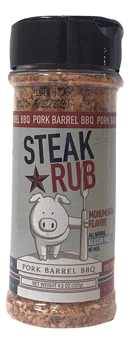 BBQ Dad Gifts for Men - Pork Barrel BBQ Spices and Seasonings Sets - BBQ Gift Set - Grill Holiday Spice Basket: Pork Rub, Steak Seasoning and BBQ Rub, and Chicken Seasoning and BBQ Rub (Spices and Seasonings Sets)