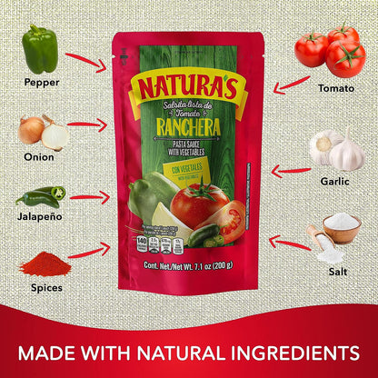 Natura'S Salsa Ranchera, 7.1Oz. Pouch (Pack of 3)
