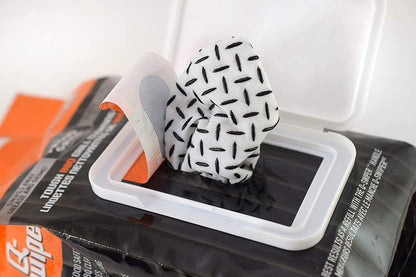 Q-Swiper BBQ Grill Cleaner Set - 1 Grill Brush with Scraper and 80 BBQ Grill Cleaning Wipes | No Bristles & Wire Free | Safe Way to Remove Grease and Grime for a Clean and Healthy Grill!