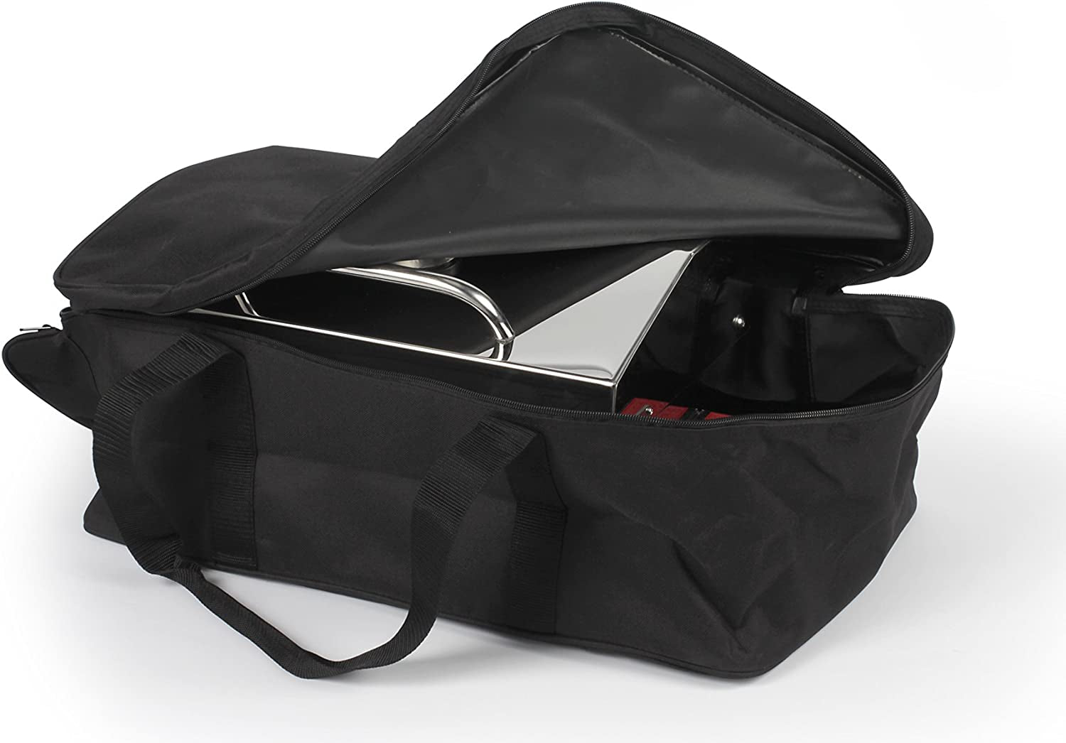 Stainless Steel Portable Propane Gas Grill, Convenient Size for Tailgating, Camping, RV, Picnicking, Home and Boats, Includes Storage Bag (125 Square Inches of Cooking Surface)